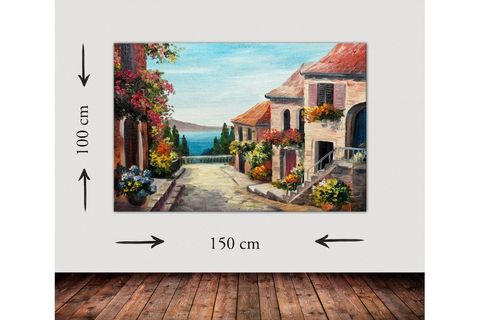 SEASİDE TOWN 2 DEV BOYUT KANVAS TABLO
