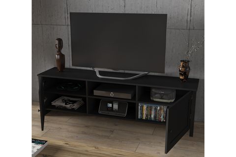 BELİZE DİNO 2 KAPAKLI TV SEHPASI 180 CM  SİYAH