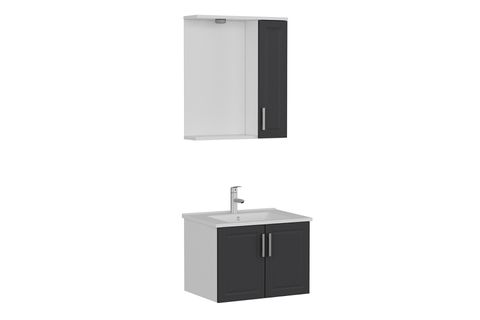 SANYA BANYO DOLABI 65CM AS2K 1K1A ETJ BEYAZ ANTRASİT