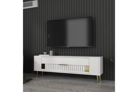 RETROLP TV SEHPASI, 4CT, BEYAZ ALTIN