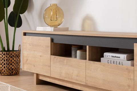 NUVİA TV ÜNİTESİ, ANTRASİT SAFİR, 180 CM