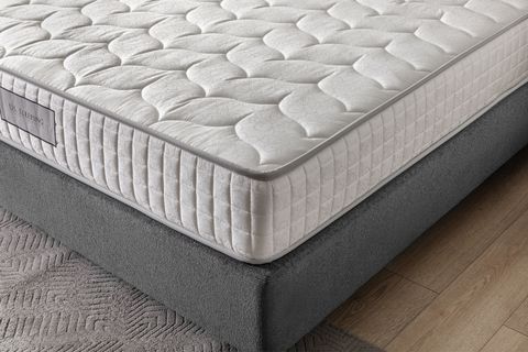 GREY YAYLI TEK KİŞİLİK YATAK, 90X190