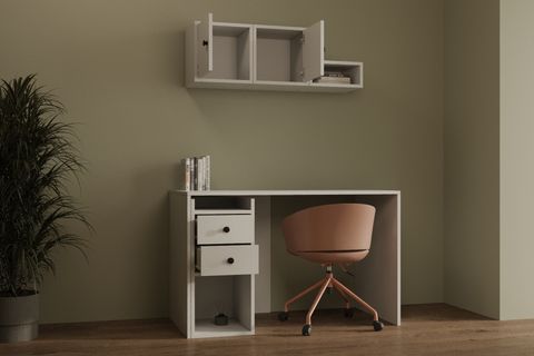 MAKSİMALİST ÇALIŞMA MASASI, 2 KAPAKLI 2 ÇEKMECELİ