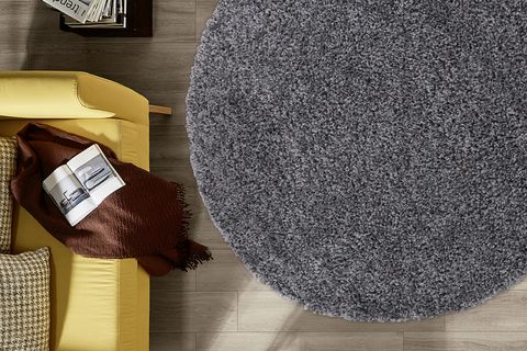 SHAGGY HALI, KOYU GRİ, 80X80