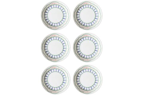 THE MİA SPRİNG YEMEK TABAĞI 6LI SET 20 CM