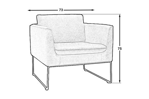 KOZZA HOME FERRO METAL TEKLİ OFİS KOLTUĞU, SARI