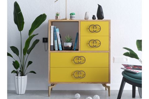 ESMOB ELİN ŞİFONYER, SAFİR MEŞE SARI