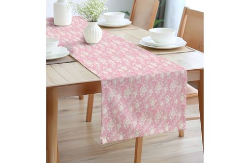 PEMBE BOTANİCA NOSTALJİ PAMUKLU RUNNER, 0076 50X150 CM
