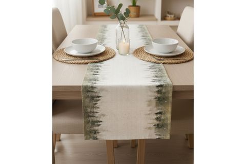 PASTEL ORMAN PAMUKLU MASA RUNNER, 0042 50X150