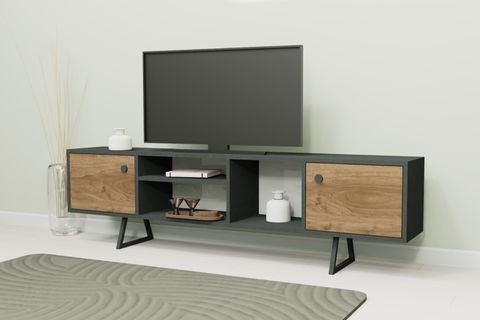 LAGOMOOD SALLY TV ÜNİTESİ, ANTRASİT CEVİZ
