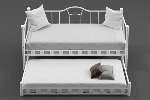 ARGİMO KAMELYA YAVRULU DAYBED SEDİR KARYOLA, BEYAZ, 90X200