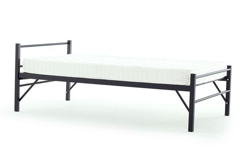 UNİMET ZENİT KATLANIR METAL KARYOLA+YATAK SETİ, SİYAH, 90X190