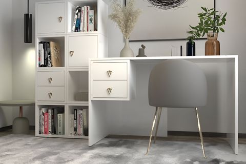 BK ÇALIŞMA MASASI, KİTAPLIKLI