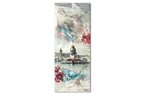 ISKI702 YAĞLI BOYA DOKULU TABLO, 40X100