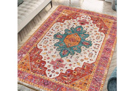 VİNTAGE RENKLİ DESENLİ HALI, ETNİK KİLİM DOKUMA TABAN HALI, 326 YNG, 60X120 CM