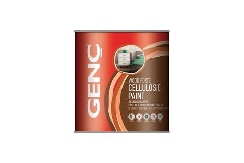GENÇ SELÜLOZİK AHŞAP BOYASI MAT RENKLER 2.5 LT 1000 BEYAZ