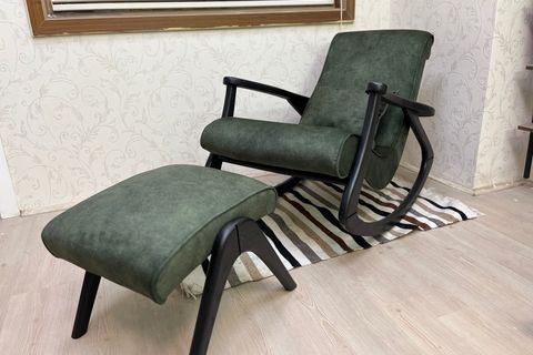 ASEDİA EKOL SALLANAN SANDALYE, YEŞİL, SİYAH AYAK