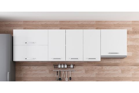 MİNAR 260 CM MUTFAK DOLABI BEYAZ 260-B5-ÜST MODÜL