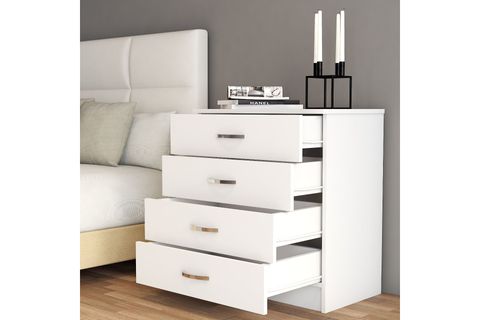 TANMOB ŞİFONYER, 4 ÇEKMECELİ, BEYAZ, SFY0101