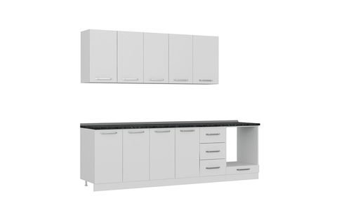 MİNAR ASSOS 265 CM MUTFAK DOLABI BEYAZ 265-B3