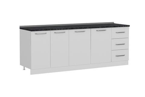 MİNAR 225 CM MUTFAK DOLABI BEYAZ 225-B1-ALT MODÜL