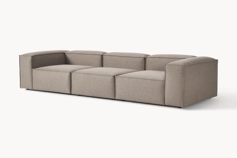 LENA ÜÇLÜ KETEN KOLTUK, KAHVERENGİ