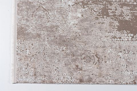 ATLAS HALI FRAPE FP11A KAHVE KREM MODERN SALON HALISI 80X300