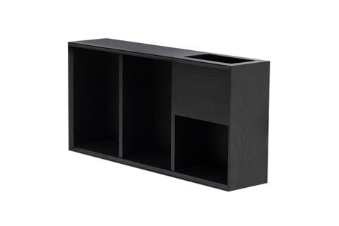 Siyah Kitaplıklı Kol Modülü Sağ