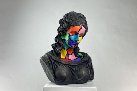 HERA COLORFUL ZOMBIE POP ART DEKORATİF ROMA YUNAN HEYKELLERİ