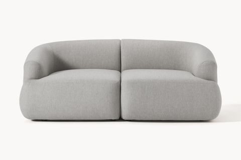 MİLA KETEN İKİLİ KANEPE, GRİ