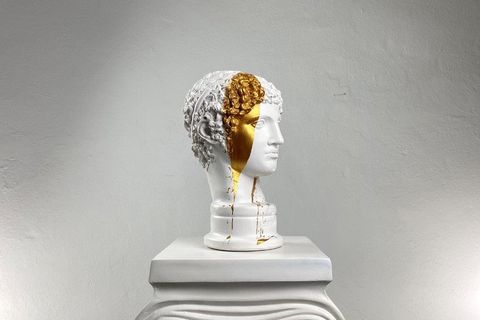 HERMES GOLDEN GAP POP ART DEKORATİF ROMA YUNAN HEYKELLERİ