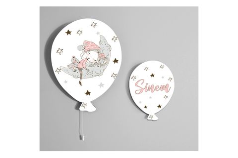 AYDA UYUYAN KIZ ŞEKER BALON AYDINLATMA