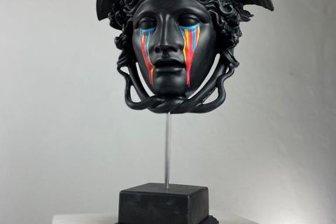 MEDUSA NIGHTMARE POP ART DEKORATİF ROMA YUNAN HEYKELLERİ