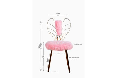 MENDY ANGEL SANDALYE, PEMBE, GÜMÜŞ AYAK