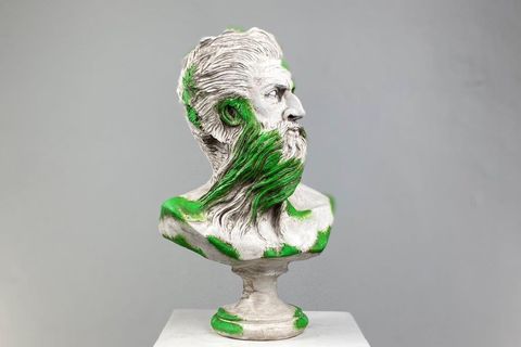 POSEIDON MOSSY POP ART DEKORATİF ROMA YUNAN HEYKELLERİ