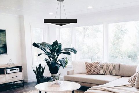 HEGZA LIGHTING TRIAN LED AVİZE, SİYAH KASA GÜN IŞIĞI