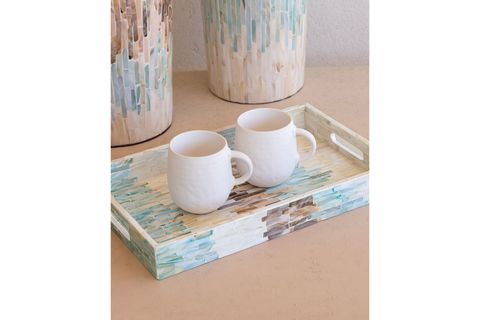 THE MİA SEDEF TEPSİ 40X25X5 CM TLC0113