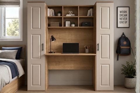 MERİSA 2 KİTAPLIKLI ÇALIŞMA MASASI, CEVİZ