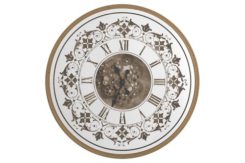 ÇARKLI  AYNALI DK-7015 METAL YUVARLAK ALTIN SAAT