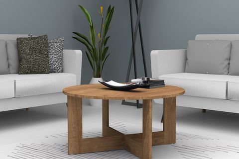 KATİ ORTA SEHPA, CEVİZ, 80 CM