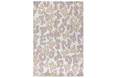 SARAY HALI NEW KIDS ÇOCUK ODASI HALISI, PEMBE ALFABE, 125X180