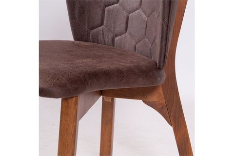 MOON MASA VE SANDALYE TAKIMI, KOYU KAHVE, 125X80