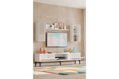 CORSA TV ÜNİTESİ, BEYAZ, 180 CM, TVR1819B
