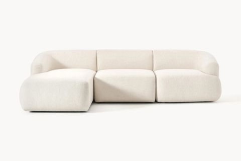 MİLA KETEN KÖŞE KOLTUK, SOL KÖŞE, KIRIK BEYAZ