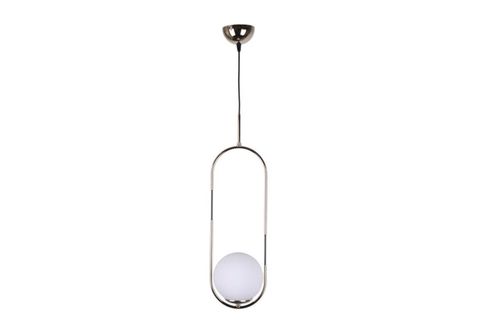 BUBBLE LAMP GÜMÜŞ RENK KAPLAMALI OPAK CAMLI SARKIT