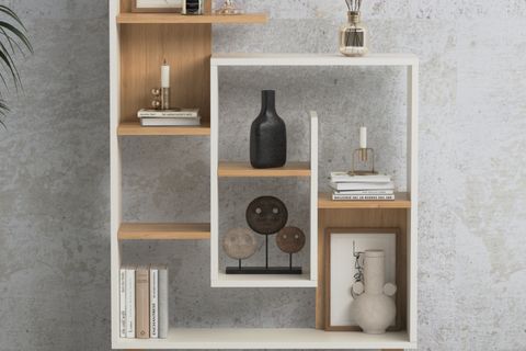 LAGOMOOD NEW SALLY  KİTAPLIK, BEYAZ MEŞE