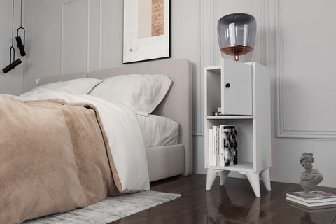 YUSUF KOMODİN, 1 KAPAKLI VE AÇIK RAFLI, KMD_1060_Ç