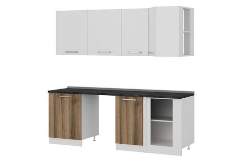 MİNAR 225CM KÖŞE MUTFAK DOLABI BEYAZ DORE K225D2