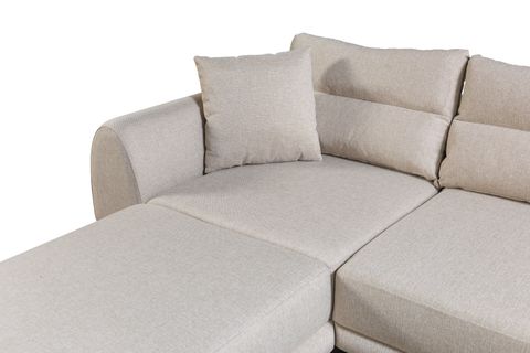 DEKOR KÖŞE KOLTUK, KREM, SOL KÖŞE