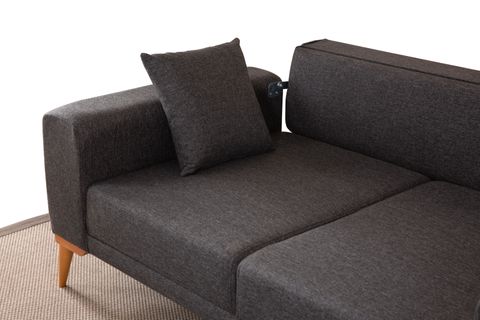 BABİL İKİLİ KANEPE, ANTRASİT